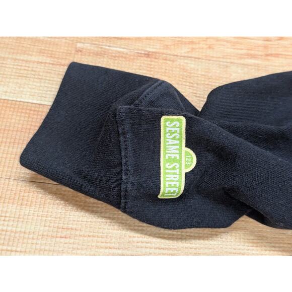 Vtg Champion Life X Sesame Street Men's Black Long-Sleeve Shirt Size Small - Picture 7 of 10